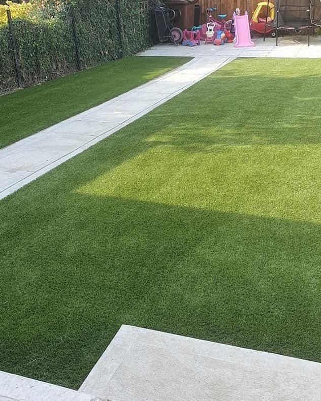 An image showing newly laid artificial grass